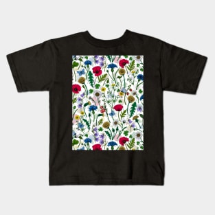 Wild flowers, poppies, cornflowers, daisies and more Kids T-Shirt